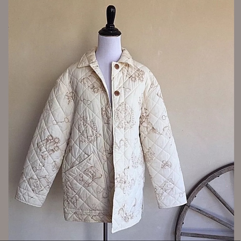 Ralph Lauren Cream Quilted Jacket